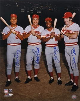 Pete Rose, Joe Morgan, Johnny Bench, and Tony Perez Multi-Signed "Big Four" 16x20" Photo (Beckett GEM MINT 10)